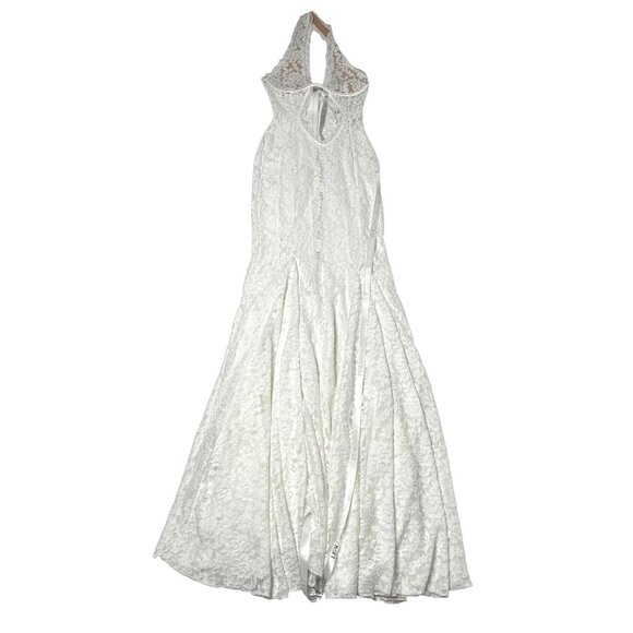 LEAU Saltair Lace Bustier Maxi Dress in White - Picture 1 of 6